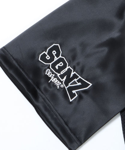 SQNZ FOOTBALL CLUB T-SHIRTS / ゲームシャツ 半袖 ブロークコア Vネック 刺繍 ブラック