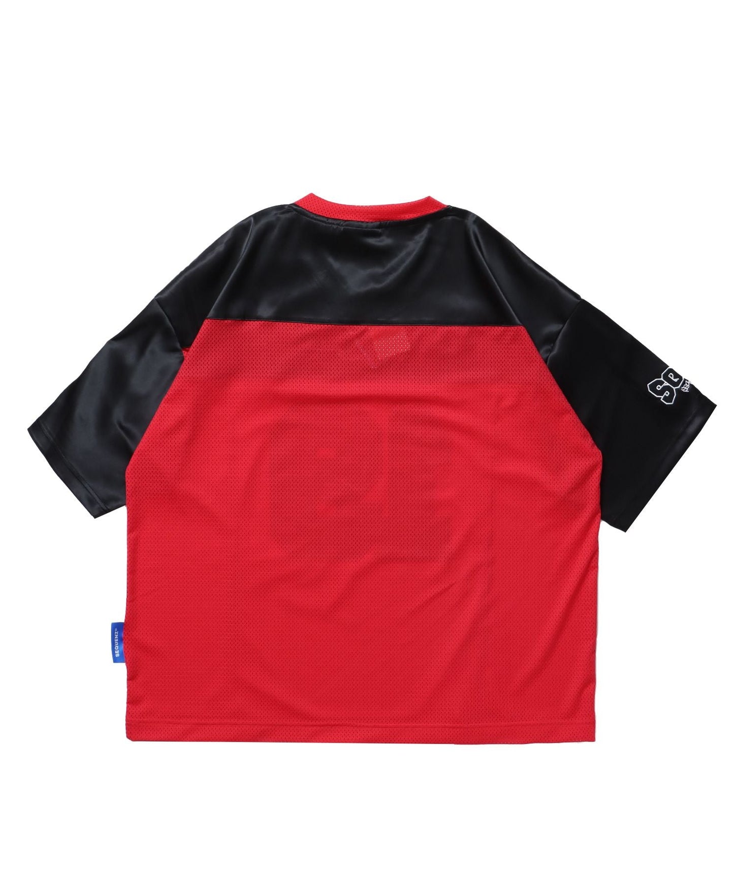 SQNZ FOOTBALL CLUB T-SHIRTS / ゲームシャツ 半袖 ブロークコア Vネック 刺繍 レッド