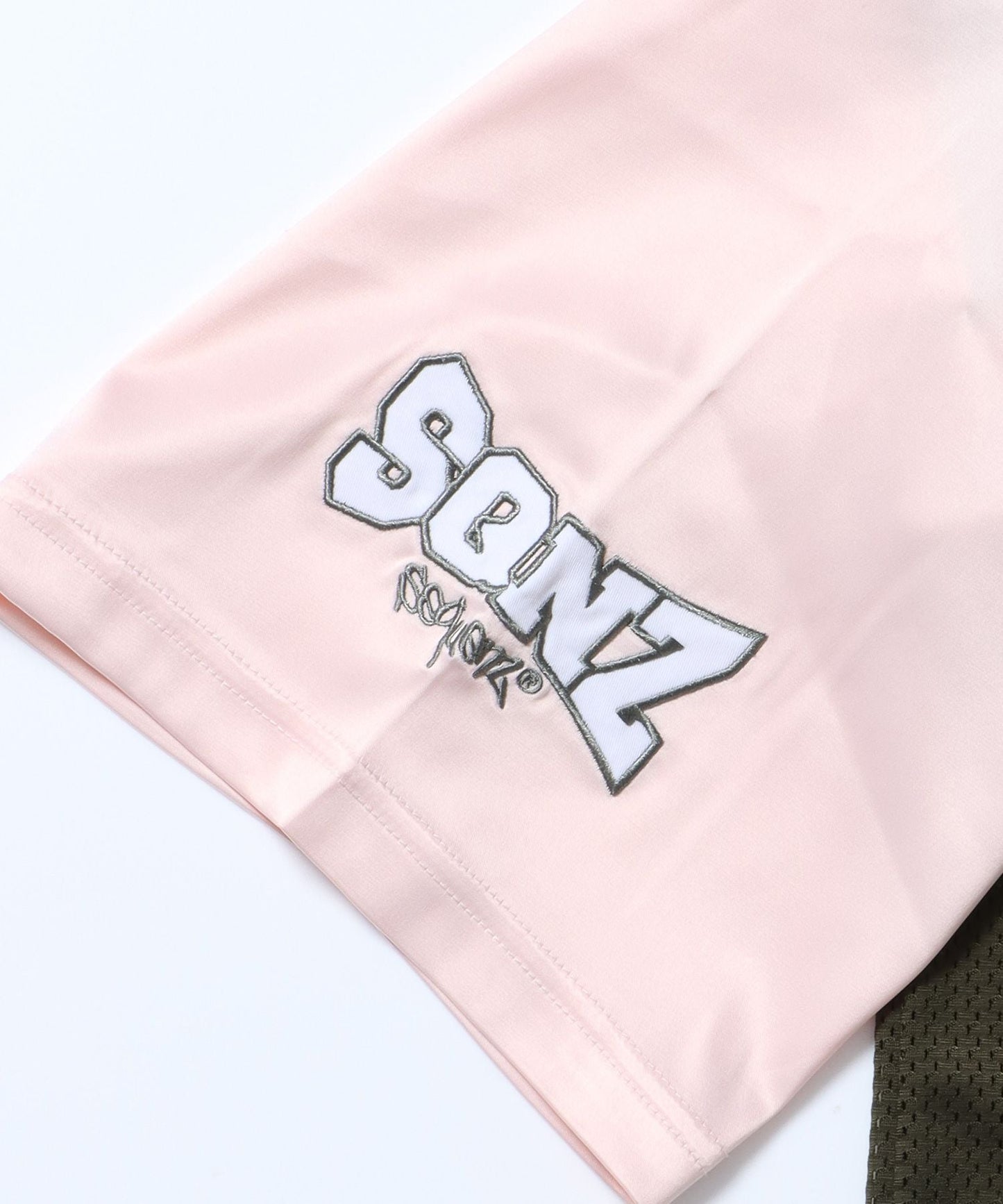 SQNZ FOOTBALL CLUB T-SHIRTS / ゲームシャツ 半袖 ブロークコア Vネック 刺繍 カーキ