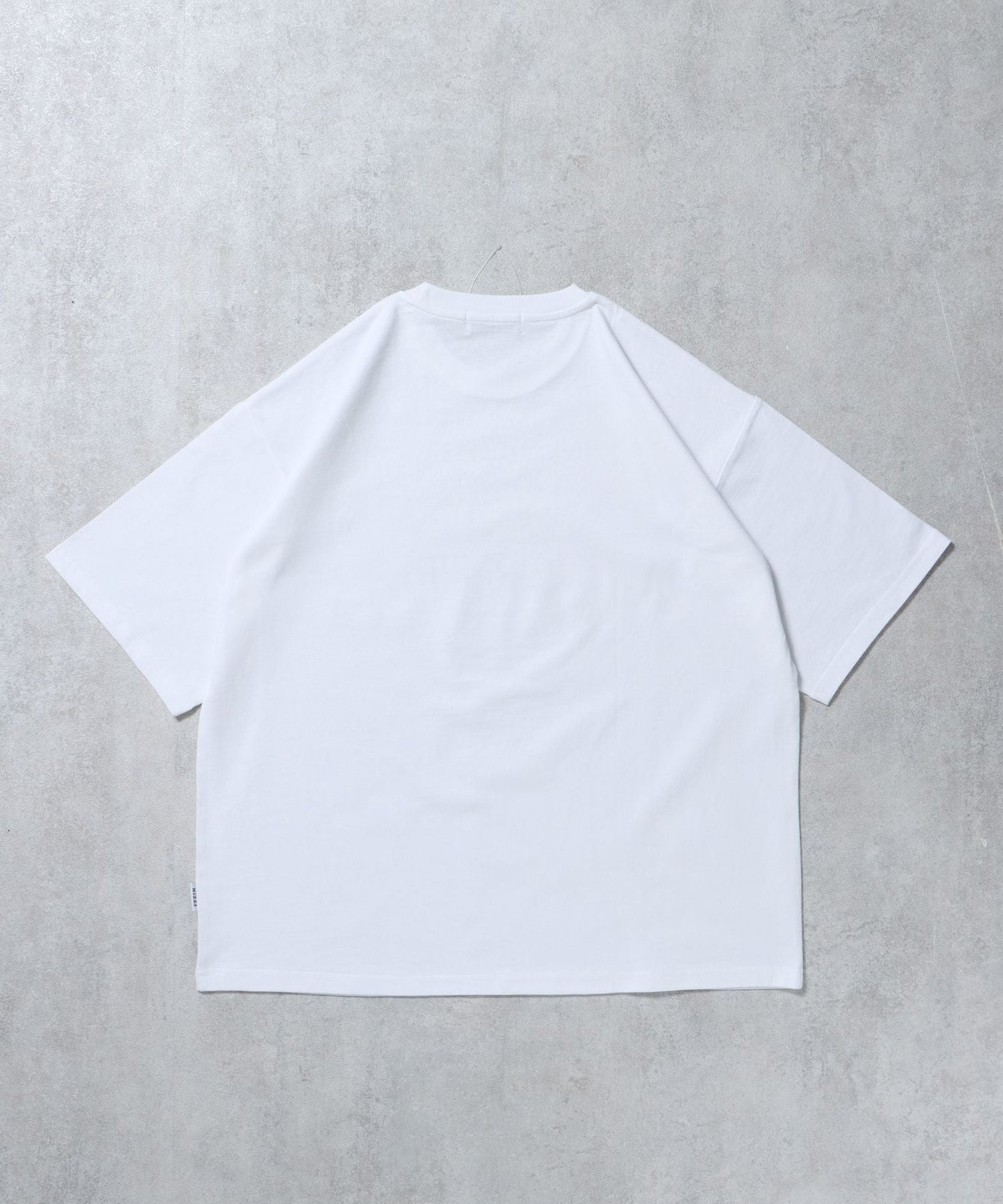 サークルアート線画プリントTシャツ / 男女兼用 レギュラーサイズ ワンポイント シンプル アートT ホワイト