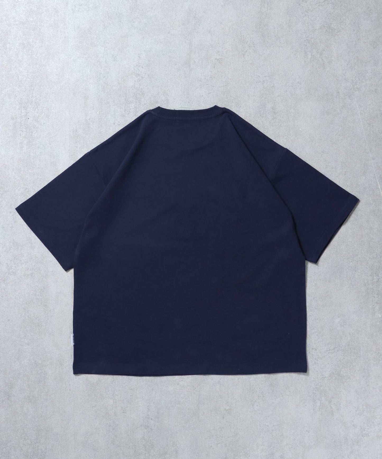 サークルアート線画プリントTシャツ / 男女兼用 レギュラーサイズ ワンポイント シンプル アートT ネイビー